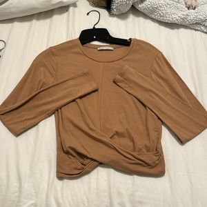 Zara crop top long sleeve